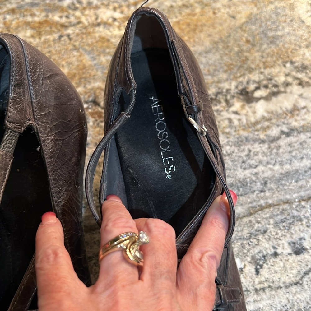 Aerosole gray heels, Whimsigoth, grandmacore. - Picture 3 of 3